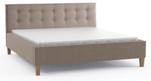 Kárpitozott ágy DAVID mérete 80x200 cm Bézs
