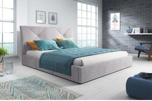 Kárpitozott ágy KARO mérete 160x200 cm Szürke