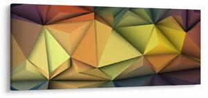 Kép - Sokszögű 3D absztrakció (120x50 cm)
