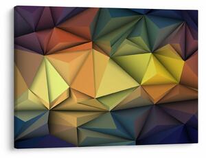 Kép - Sokszögű 3D absztrakció (70x50 cm)