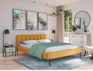 Kárpitozott ágy MILAN mérete 160x200 cm Arany