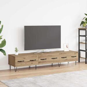 TV szekrény fiókkal kézműves tölgy 150 x 36 x 30 cm Faanyag