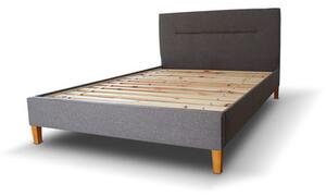 KAROLINA kárpitozott ágy (szürke) 140x200 cm