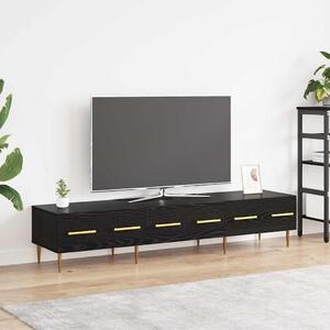 TV szekrény fiókkal Fekete tölgy 150 x 36 x 30 cm Faanyag