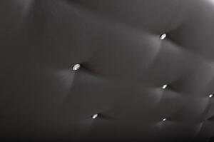 AGNES kárpitozott ágy (fekete) 160x200 cm