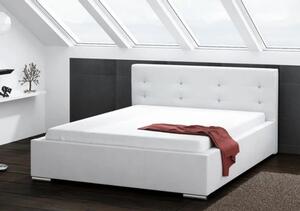 DAKOTA kárpitozott ágy (fehér) 160x200 cm