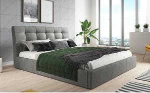 MALAGA kárpitozott ágy (szürke) 180x200 cm