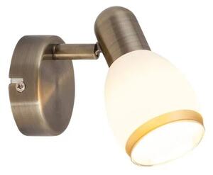 Beltéri fali lámpa e14 40w bronz/fehér elite