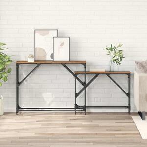 Konzolasztal 2 pcs Öreg fa 100 x 28 x 75 cm Faanyag