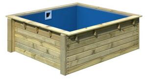 Karibu „Minipool medence modell” fából (nyomáskezelt) 2,1x2,3 m