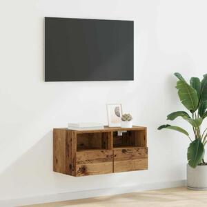 TV Fali Szekrény 60 x 30 x 30 cm Öreg fa Szerelt Fa