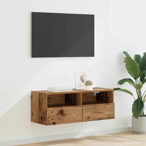 TV Fali Szekrény Öreg fa 80 x 30 x 30 cm Faanyag