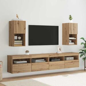 Fali TV szekrények 2 pcs Artisan tölgy 30,5 x 30 x 60 cm