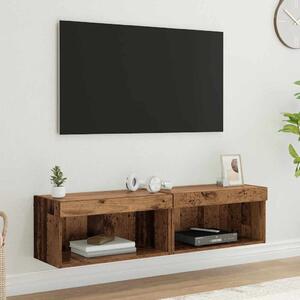 TV szekrények 2 pcs Öreg fa 60 x 30 x 30 cm Faanyag