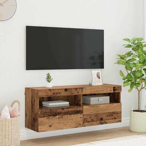 TV Fali Szekrény Öreg fa 100 x 30 x 40 cm Faanyag