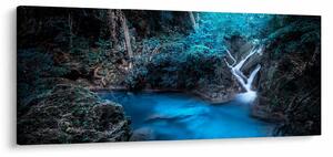 Kép - Varázslatos éjszaka egy trópusi erdőben (120x50 cm)