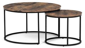 Dohányzóasztal 80 × 80 × 45 cm, MDF, öregfa AF-3002 OLW