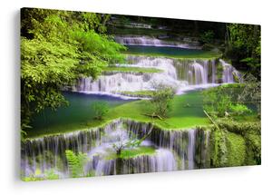 Kép - Huay Mae Khamin vízesések, Kanchanaburi, Thaiföld (90x60 cm)
