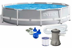 Intex Prism Frame 26702NP fémkeretes medence, 305x76 cm, 4500 liter, szűrőszivattyúval