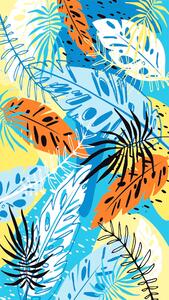 Strandtörölköző SUMMER FRESH 100x180 cm színes, 100% mikroszálas