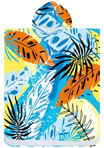 Poncsó törölköző SUMMER FRESH kék-sárga 80×145 cm