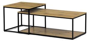 Dohányzóasztal 100 × 50 × 35 cm, MDF, vadtölgy CT-X7123 OAK