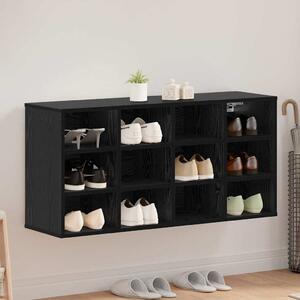 Cipősszekrény polcokkal Musta tammi 103 x 30 x 51 cm Faanyag