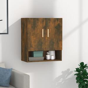 Füstös tölgy színű szerelt fa fali szekrény 60 x 31 x 70 cm