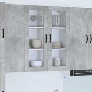 Fali konyhaszekrény Beton Szürke 80 x 31 x 100 cm Faanyag