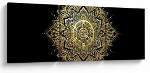 Kép - Mandala gazdagság (órával) (90x30 cm)
