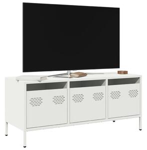Fehér hidegen hengerelt acél TV-szekrény 101,5 x 39 x 43,5 cm
