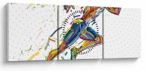 Kép - Futó (órával) (90x30 cm)