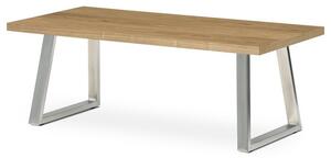 Dohányzóasztal 120 × 60 × 45 cm, furnér, tölgy CT-W1515 OAK