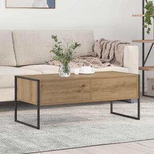 Dohányzóasztal fiókkal Művészi tölgy 100 x 46 x 40 cm Faanyag