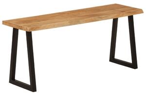 Tömör akácfa pad természetes éllel 105 cm