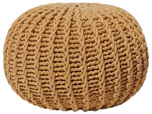 Kötött sárga pamutpuff 50 x 35 cm CONRAD II