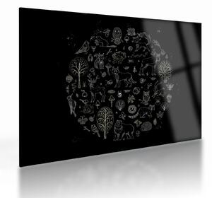 Kép - természet (üvegen) (70x50 cm)