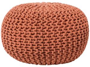 Kötött rézvörös pamutpuff 50 x 35 cm CONRAD