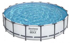 Bestway Steel Pro Max 549x122cm Fémvázas medence vízforgatóval, p
