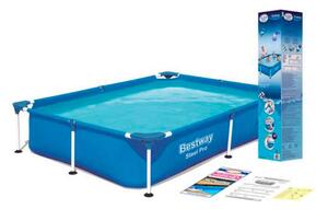 Bestway Steel Pro 221x150x43cm Fémvázas medence, javító készlettel (56401N)