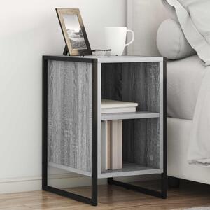 Éjjeli asztal 2 pcs Szürke Sonoma 39.5 x 30 x 50 cm Faanyag