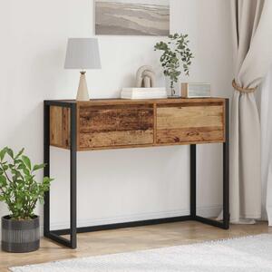 Végasztal fiókkal tárolóval Öreg fa 100 x 36 x 75 cm Faanyag