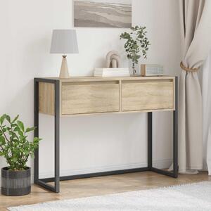 Végasztal fiókkal tárolóval Sonoma 100 x 36 x 75 cm Faanyag