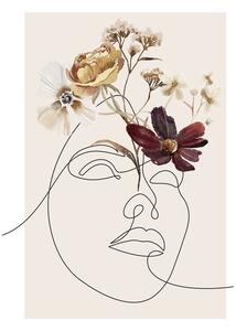 Illusztráció Wild Flower Love, Lola Lilaxlola, (30 x 40 cm)