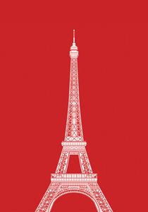 Illusztráció Tour Eiffel, zaglono, (26.7 x 40 cm)
