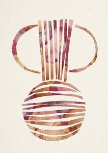 Illusztráció Retro Vase, Lola Lilaxlola, (30 x 40 cm)
