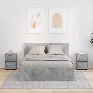 Éjjeliszekrények 2 pcs Beton Szürke 30,5 x 30 x 43 cm Faanyag