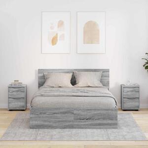 Éjjeliszekrények 2 pcs Szürke Sonoma 30,5 x 30 x 43 cm Faanyag
