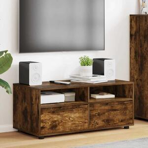 TV szekrény fiókkal Füstölt tölgy 100 x 48 x 43 cm Faanyag