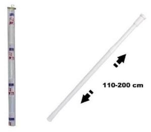 Zuhanyfüggönyrúd teleszkópos 110-200 cm